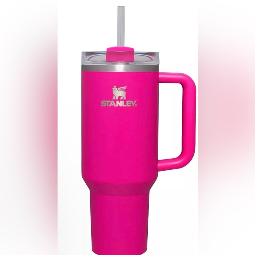 Stanley 40oz Quencher H2.0 FlowState Tumbler Hot or Cold - Barbie Pink!